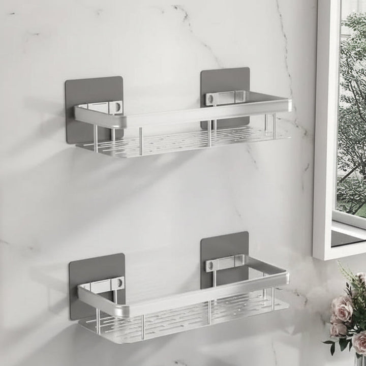 Étagère de Salle de Bain Adhésive – Sans Perçage & Élégante pour Toute Salle de Bain