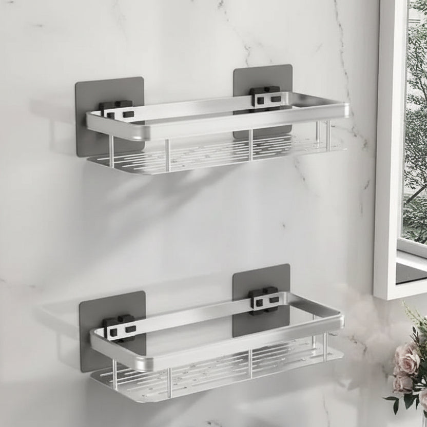 Étagère de Salle de Bain Adhésive – Sans Perçage & Élégante pour Toute Salle de Bain