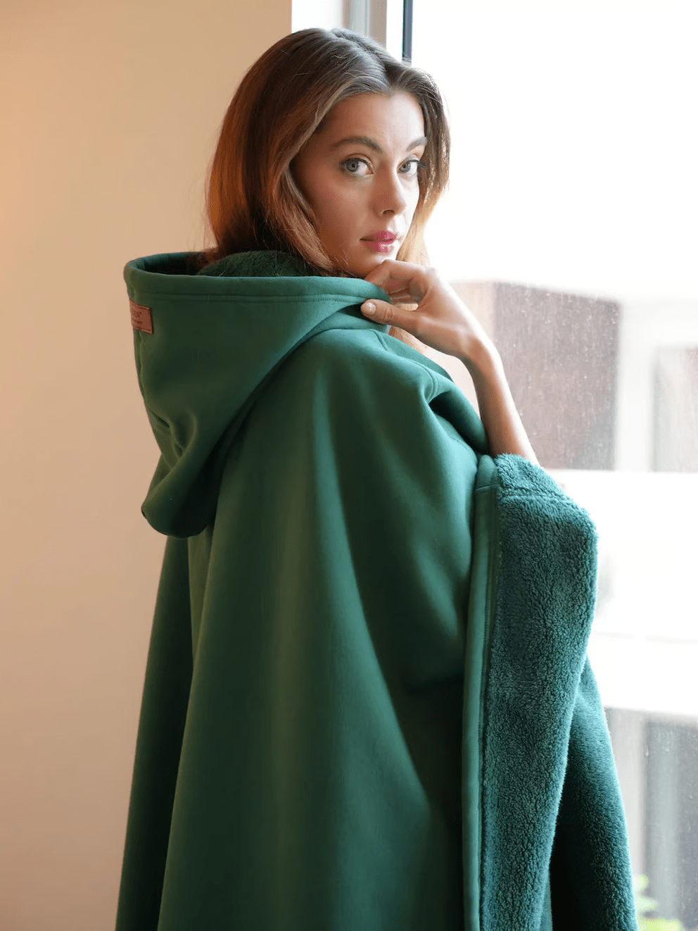 Hoodie Couverture Apaisante Oversize en Tissu Doux