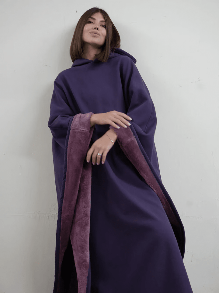 Hoodie Couverture Apaisante Oversize en Tissu Doux
