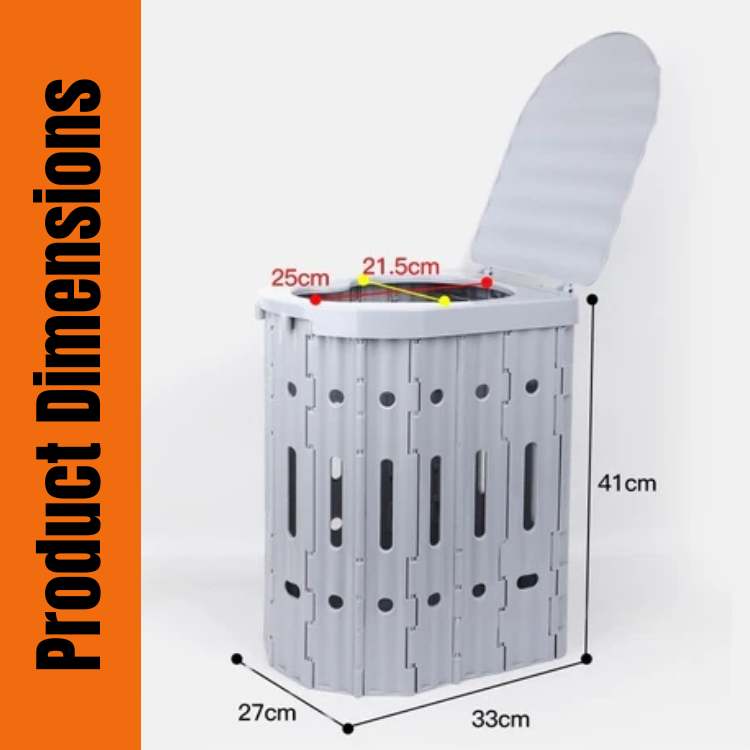 Toilette Pliable Premium pour un Usage Pratique