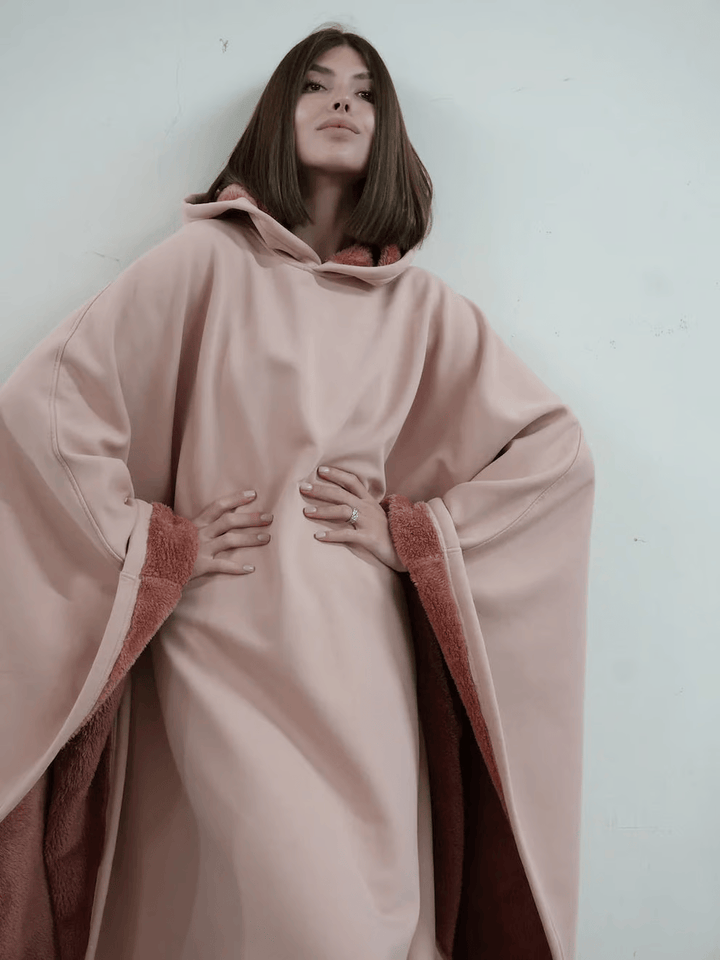 Hoodie Couverture Apaisante Oversize en Tissu Doux