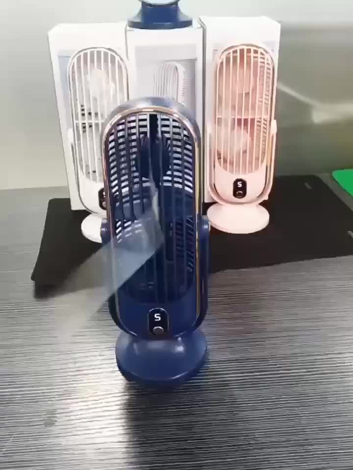 Ventilateur de Refroidissement Premium | Double Moteur, Rotation à 720°, Rechargeable USB & Ultra Silencieux pour un Confort Ultime Partout