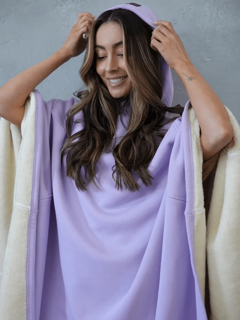 Hoodie Couverture Apaisante Oversize en Tissu Doux