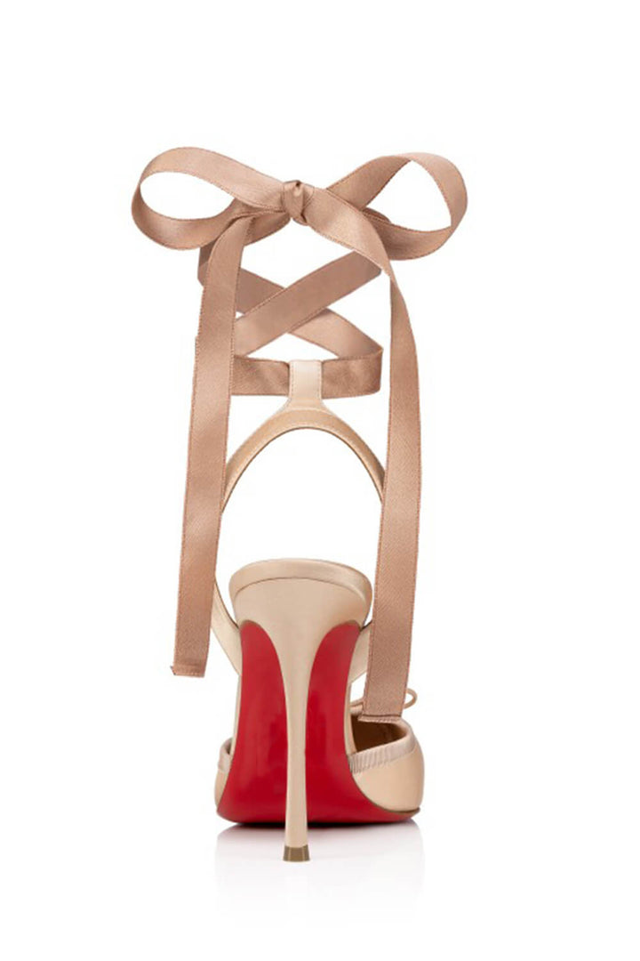 Ballerines à talons hauts à bout carré pour femmes