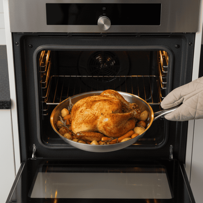 Poêle à Frire en Titane Premium – Ustensiles de Cuisine Non Revêtus de Haute Qualité pour Tous Types de Cuisinières
