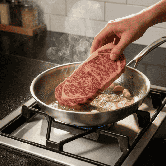 Poêle à Frire en Titane Premium – Ustensiles de Cuisine Non Revêtus de Haute Qualité pour Tous Types de Cuisinières