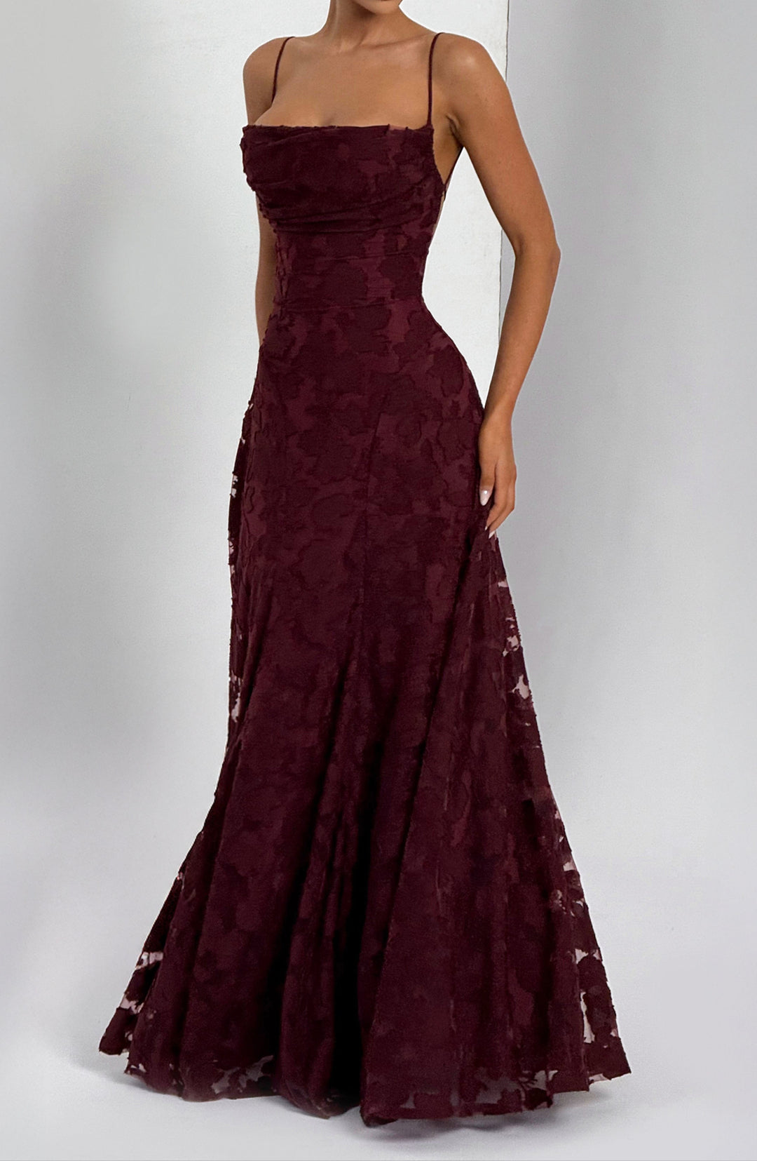 Robe Maxi Bella - Laque Cerise