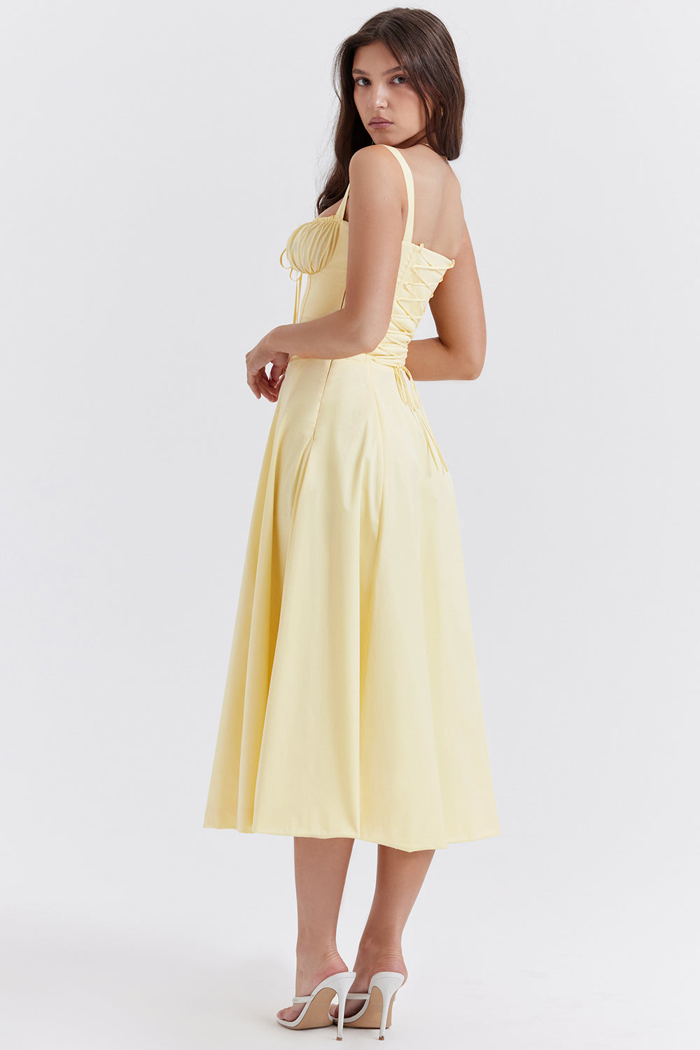 Robe Bustier Sur Mesure avec Imprimé Floral Printanier Moderne