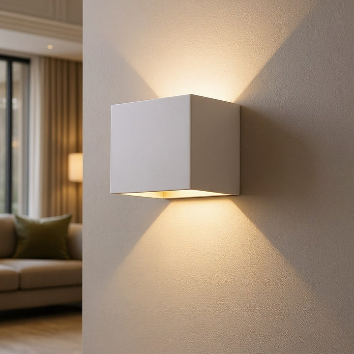 Applique Murale pour Intérieur et Extérieur | Lampe Murale LED avec Capteur en Noir et Blanc