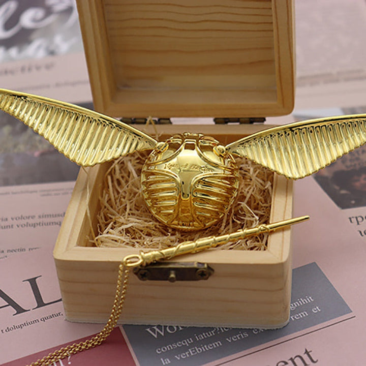 Boîte à Anneau en Or Plaqué 18k avec Design Mobile | Bijoux de Luxe