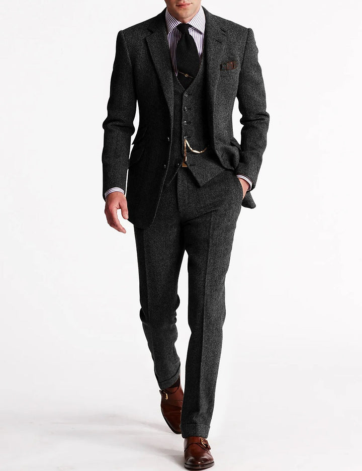 Costume Tuxedo en Tweed pour Hommes | Complet
