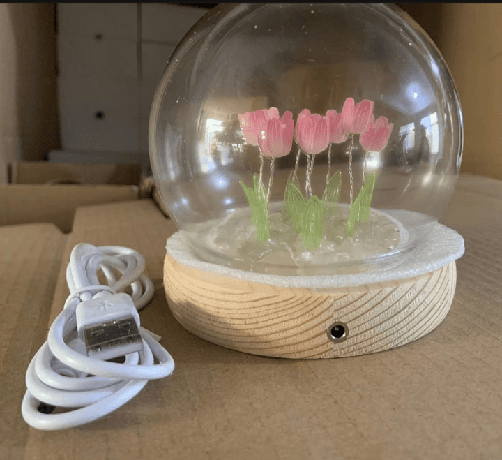 Lampe de Nuit Tulipe à Lumière Chaude pour Ch chambres d'enfants et Chambres