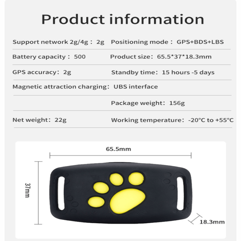Traceur GPS pour Chats – Suivi de Localisation en Temps Réel Sans Abonnement