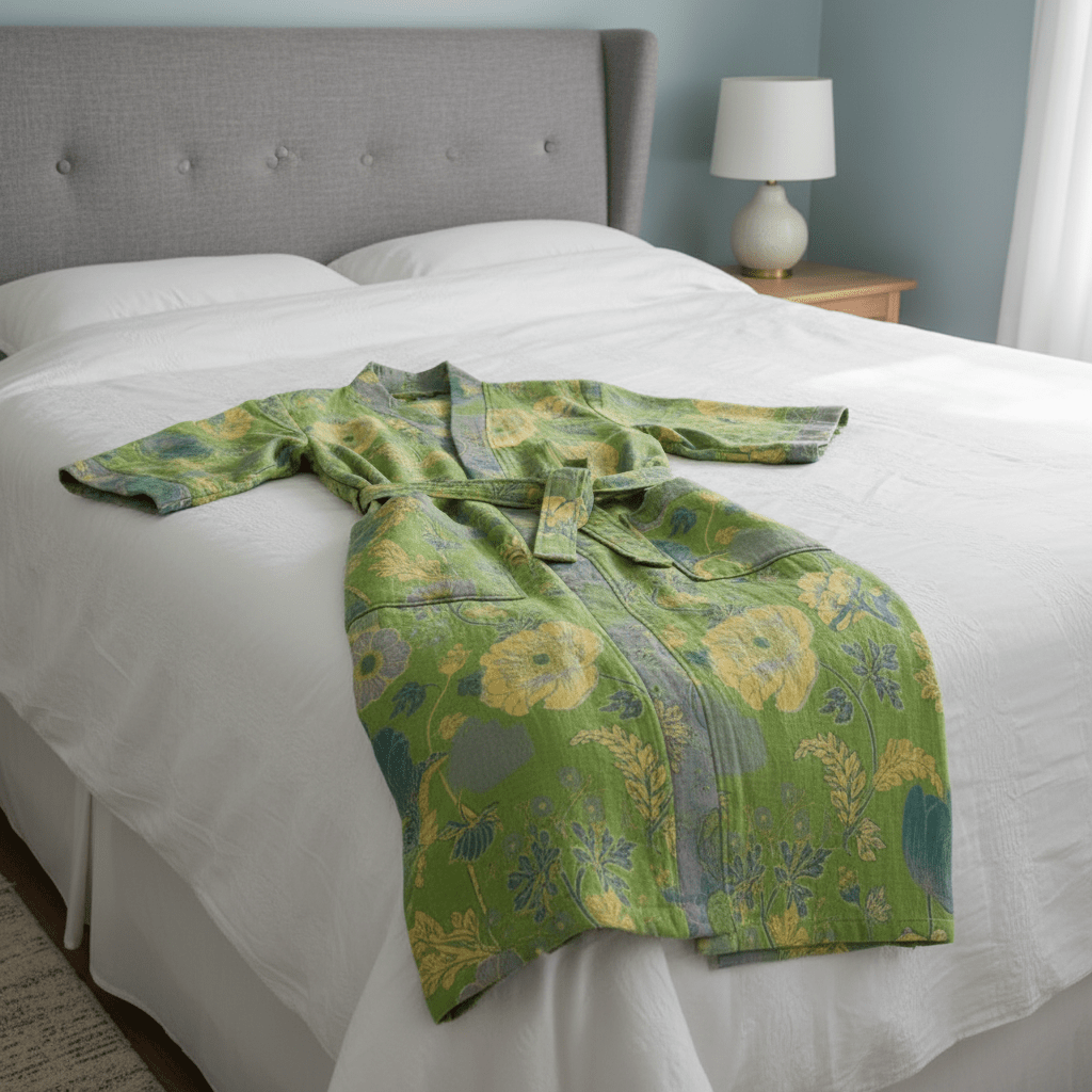 Peignoir Kimono en Coton Bio pour un Confort Respirant