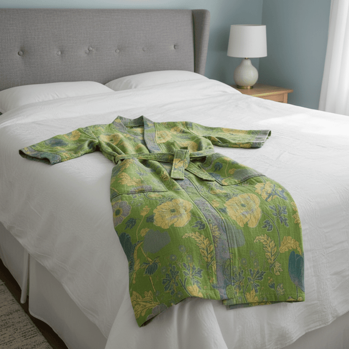 Peignoir Kimono en Coton Bio pour un Confort Respirant