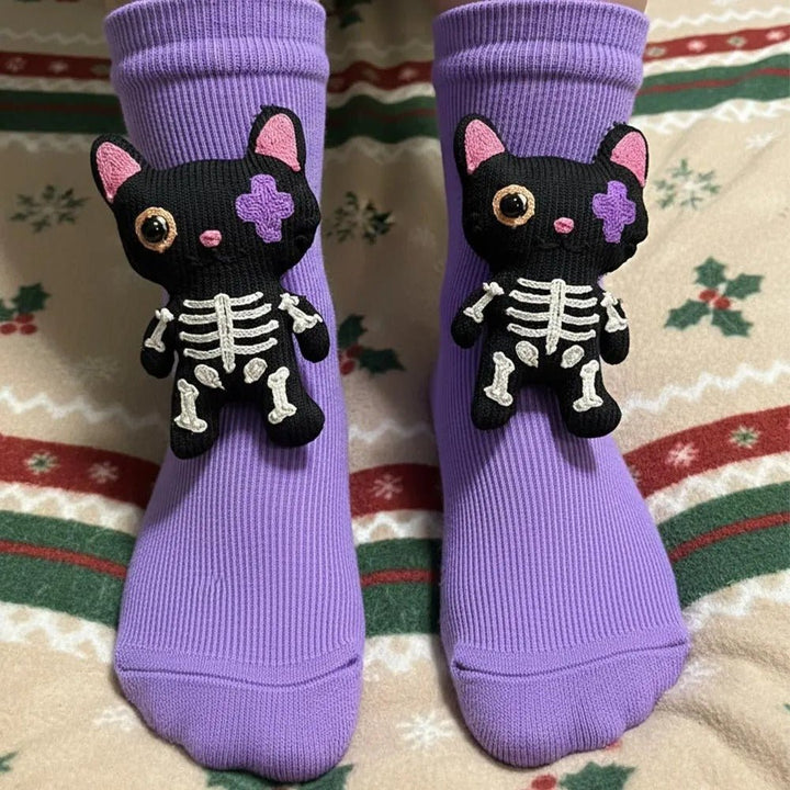 Chaussettes de Maison Confortables avec Design Animal 3D Adorable et Semelle Antidérapante Sûre