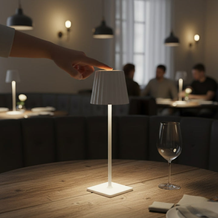 Lampe de Table Sans Fil | Lumière Moderne Alimentée par Batterie pour Salon