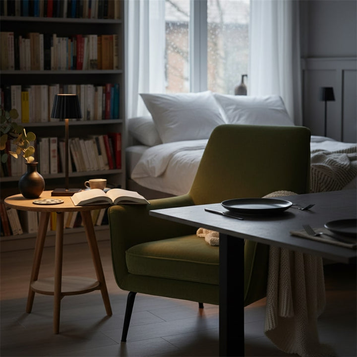 Lampe de Table Sans Fil | Lumière Moderne Alimentée par Batterie pour Salon