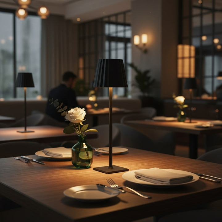 Lampe de Table Sans Fil | Lumière Moderne Alimentée par Batterie pour Salon