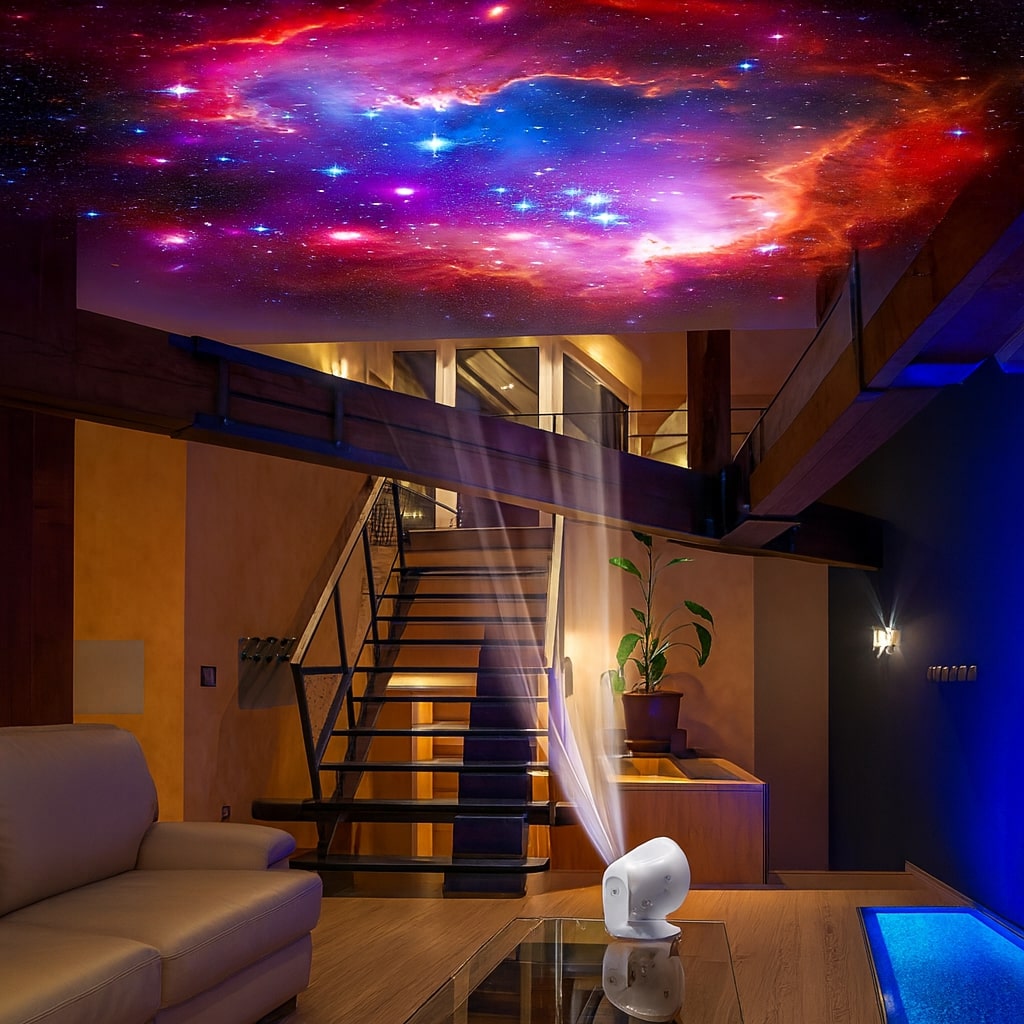 Projecteur Céleste | Projecteur de Lumière Apaisante pour la Maison