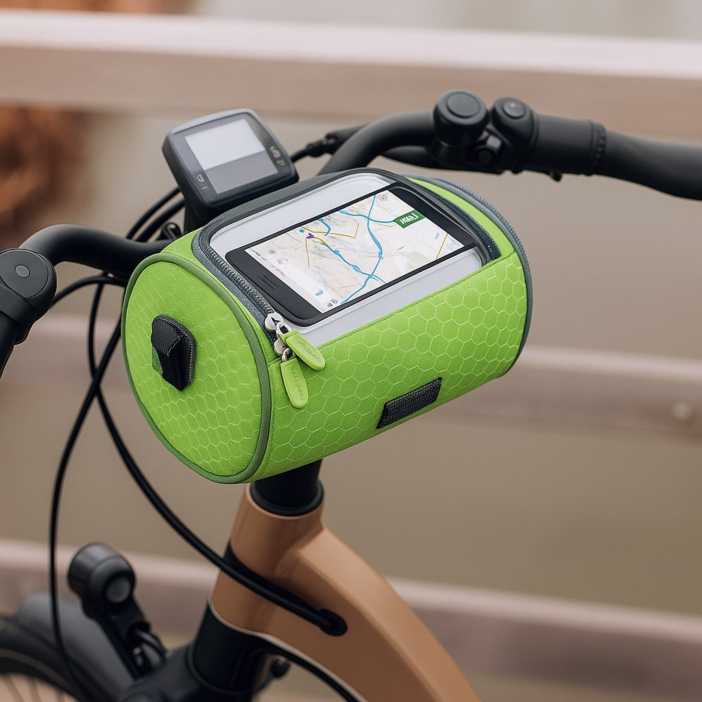 Sacoche de guidon de vélo étanche avec écran tactile