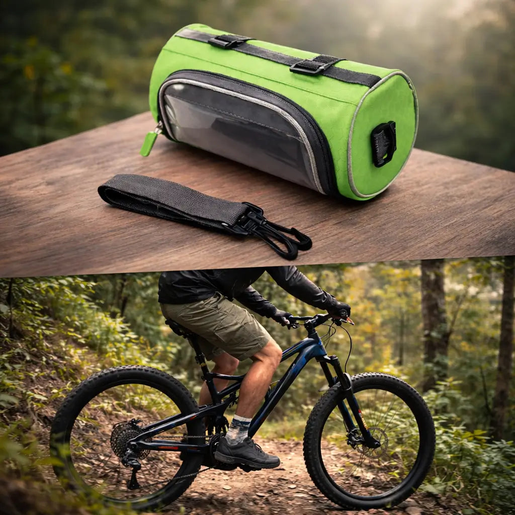 Sacoche de guidon de vélo étanche avec écran tactile