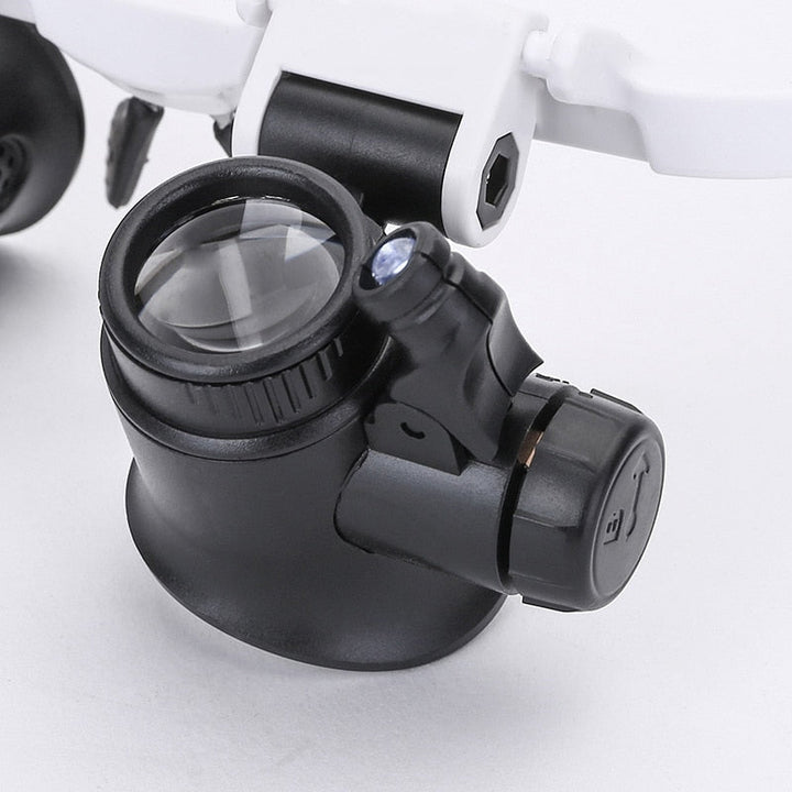 Loupes avec Lumière et Grossissement 8x, 15x & 23x