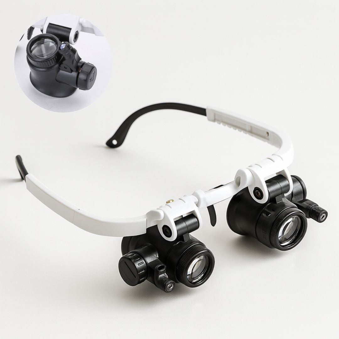 Loupes avec Lumière et Grossissement 8x, 15x & 23x