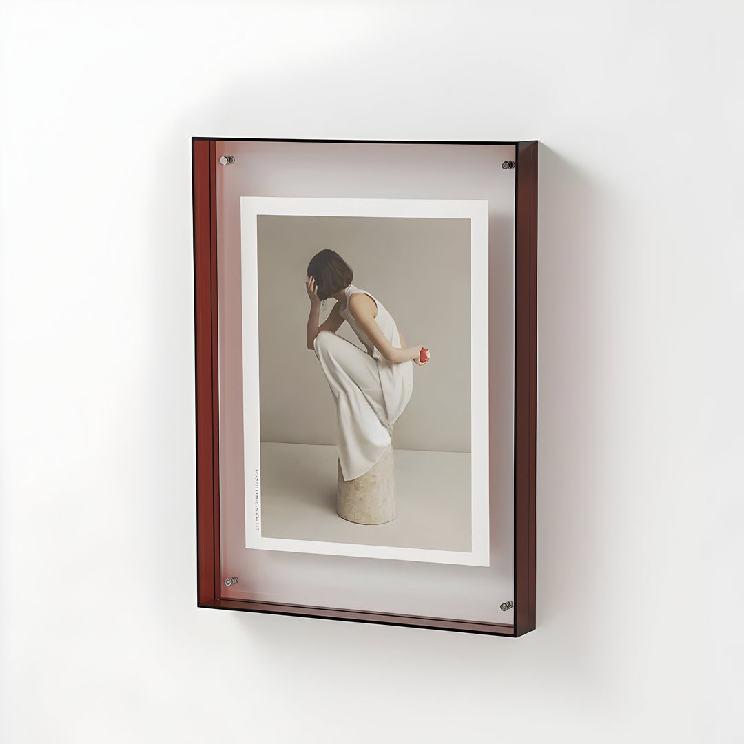 Cadre Photo Acrylique Moderne – Options Claires et Colorées pour la Protection des Photos