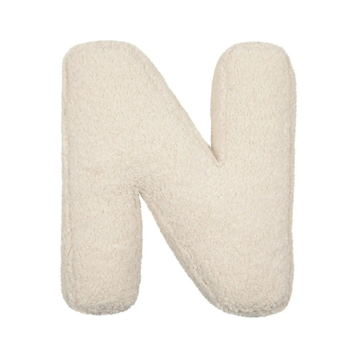 Coussin Lettre en Peluche Personnalisable - Accent Décoratif Doux pour Canapé ou Chambre d'Enfant