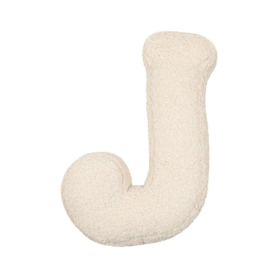 Coussin Lettre en Peluche Personnalisable - Accent Décoratif Doux pour Canapé ou Chambre d'Enfant