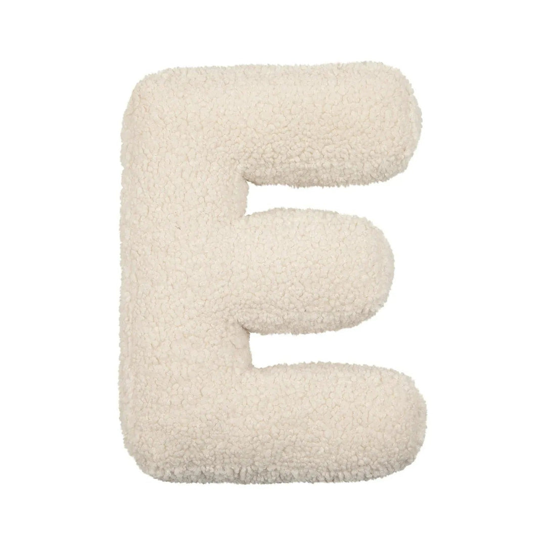 Coussin Lettre en Peluche Personnalisable - Accent Décoratif Doux pour Canapé ou Chambre d'Enfant