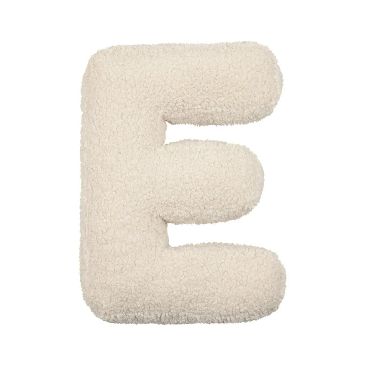 Coussin Lettre en Peluche Personnalisable - Accent Décoratif Doux pour Canapé ou Chambre d'Enfant