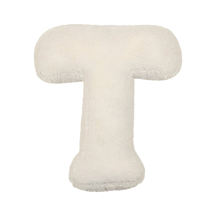 Coussin Lettre en Peluche Personnalisable - Accent Décoratif Doux pour Canapé ou Chambre d'Enfant