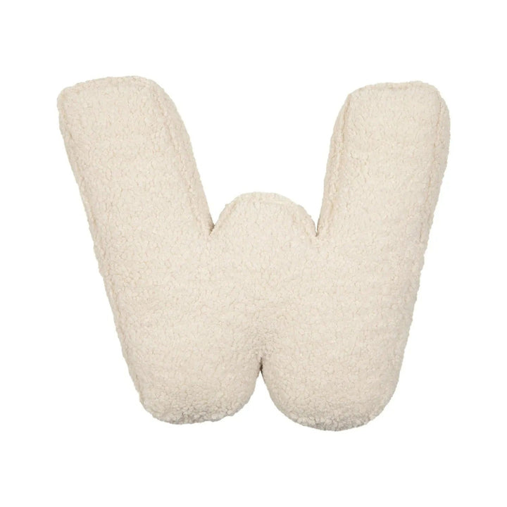 Coussin Lettre en Peluche Personnalisable - Accent Décoratif Doux pour Canapé ou Chambre d'Enfant