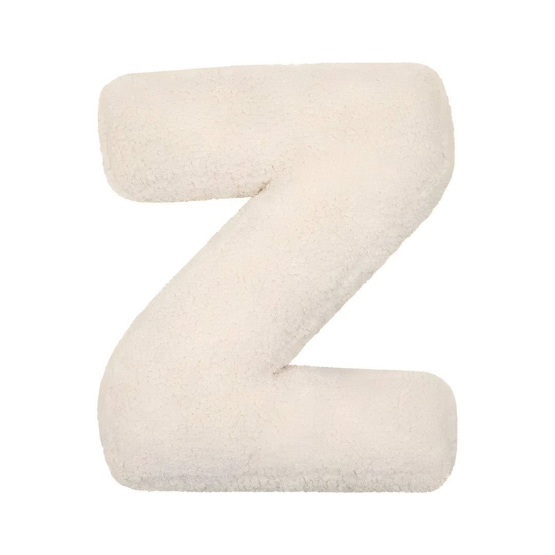 Coussin Lettre en Peluche Personnalisable - Accent Décoratif Doux pour Canapé ou Chambre d'Enfant