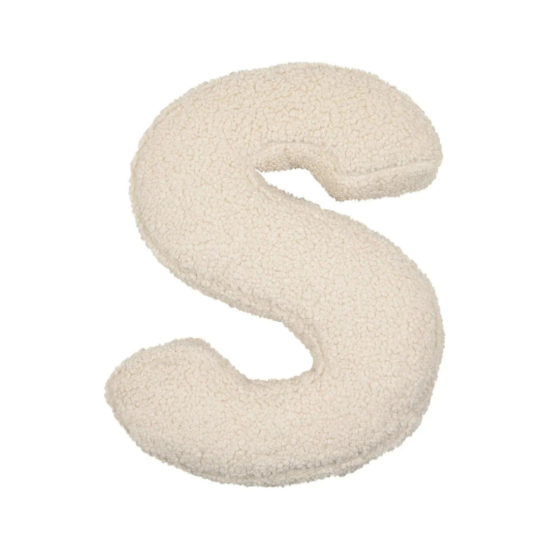 Coussin Lettre en Peluche Personnalisable - Accent Décoratif Doux pour Canapé ou Chambre d'Enfant