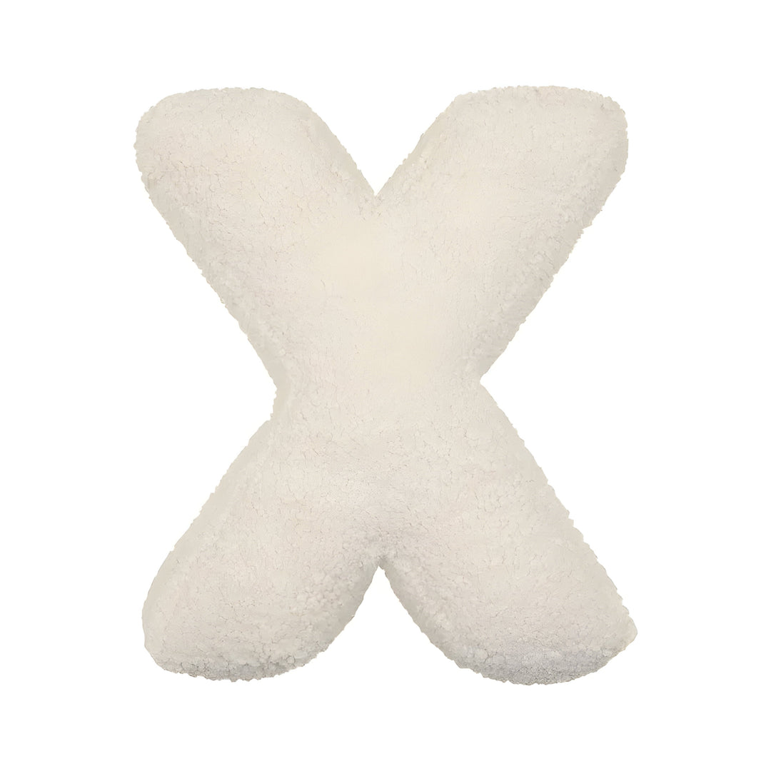 Coussin Lettre en Peluche Personnalisable - Accent Décoratif Doux pour Canapé ou Chambre d'Enfant