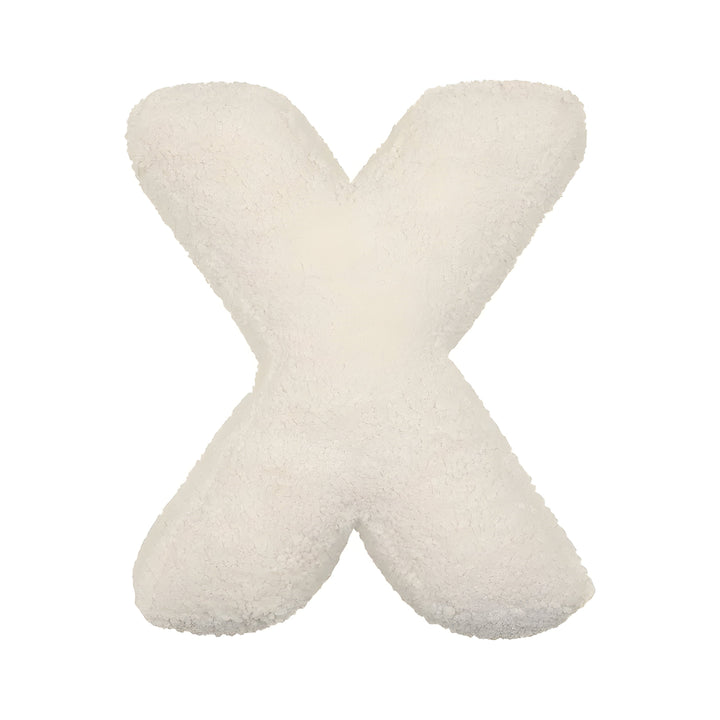 Coussin Lettre en Peluche Personnalisable - Accent Décoratif Doux pour Canapé ou Chambre d'Enfant