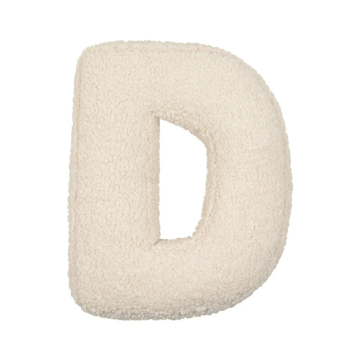Coussin Lettre en Peluche Personnalisable - Accent Décoratif Doux pour Canapé ou Chambre d'Enfant