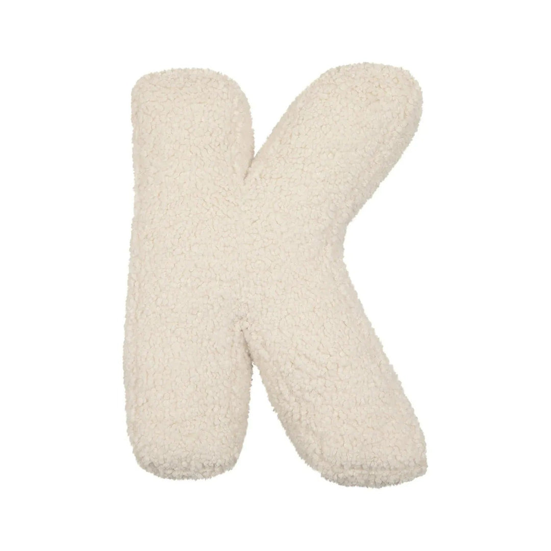 Coussin Lettre en Peluche Personnalisable - Accent Décoratif Doux pour Canapé ou Chambre d'Enfant