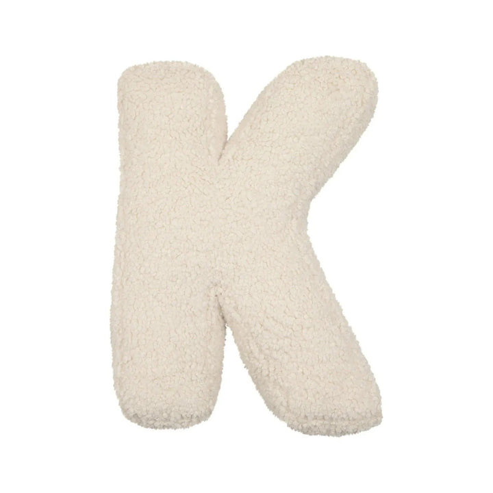 Coussin Lettre en Peluche Personnalisable - Accent Décoratif Doux pour Canapé ou Chambre d'Enfant