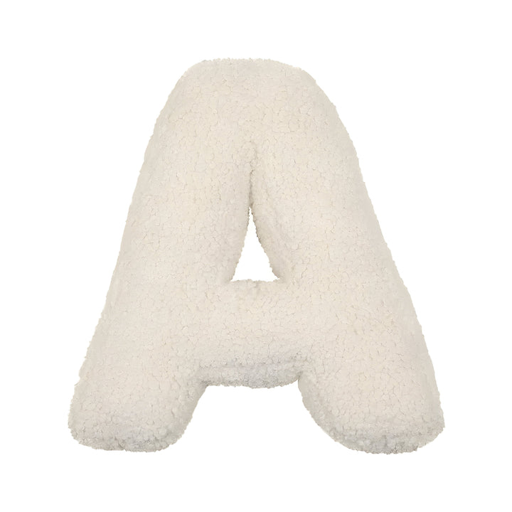 Coussin Lettre en Peluche Personnalisable - Accent Décoratif Doux pour Canapé ou Chambre d'Enfant