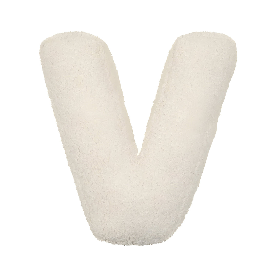 Coussin Lettre en Peluche Personnalisable - Accent Décoratif Doux pour Canapé ou Chambre d'Enfant