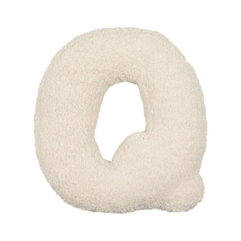 Coussin Lettre en Peluche Personnalisable - Accent Décoratif Doux pour Canapé ou Chambre d'Enfant
