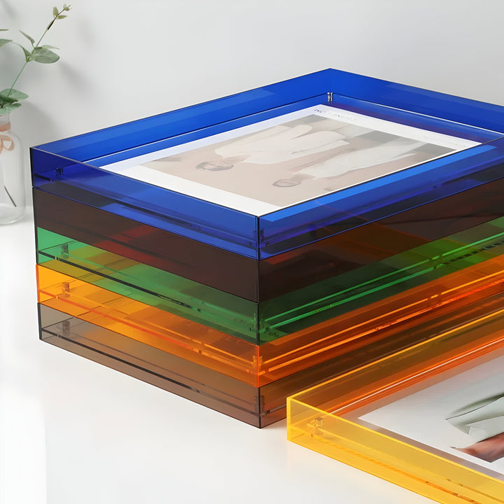 Cadre Photo Acrylique Moderne – Options Claires et Colorées pour la Protection des Photos