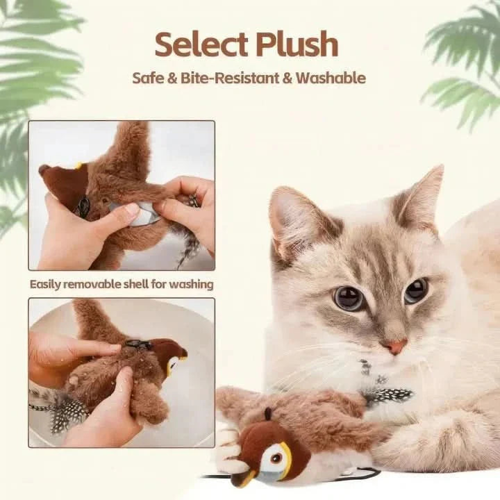 Jouet en Peluche Interactif pour Chats Actifs