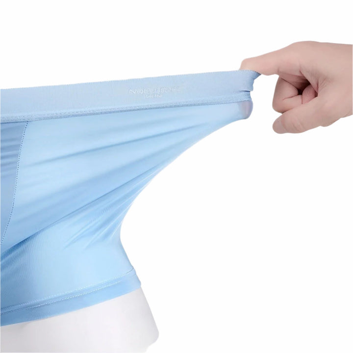 Boxers en Soie Glacée pour Hommes – Sans Coutures, Doux et Respirants | Ensemble de 4