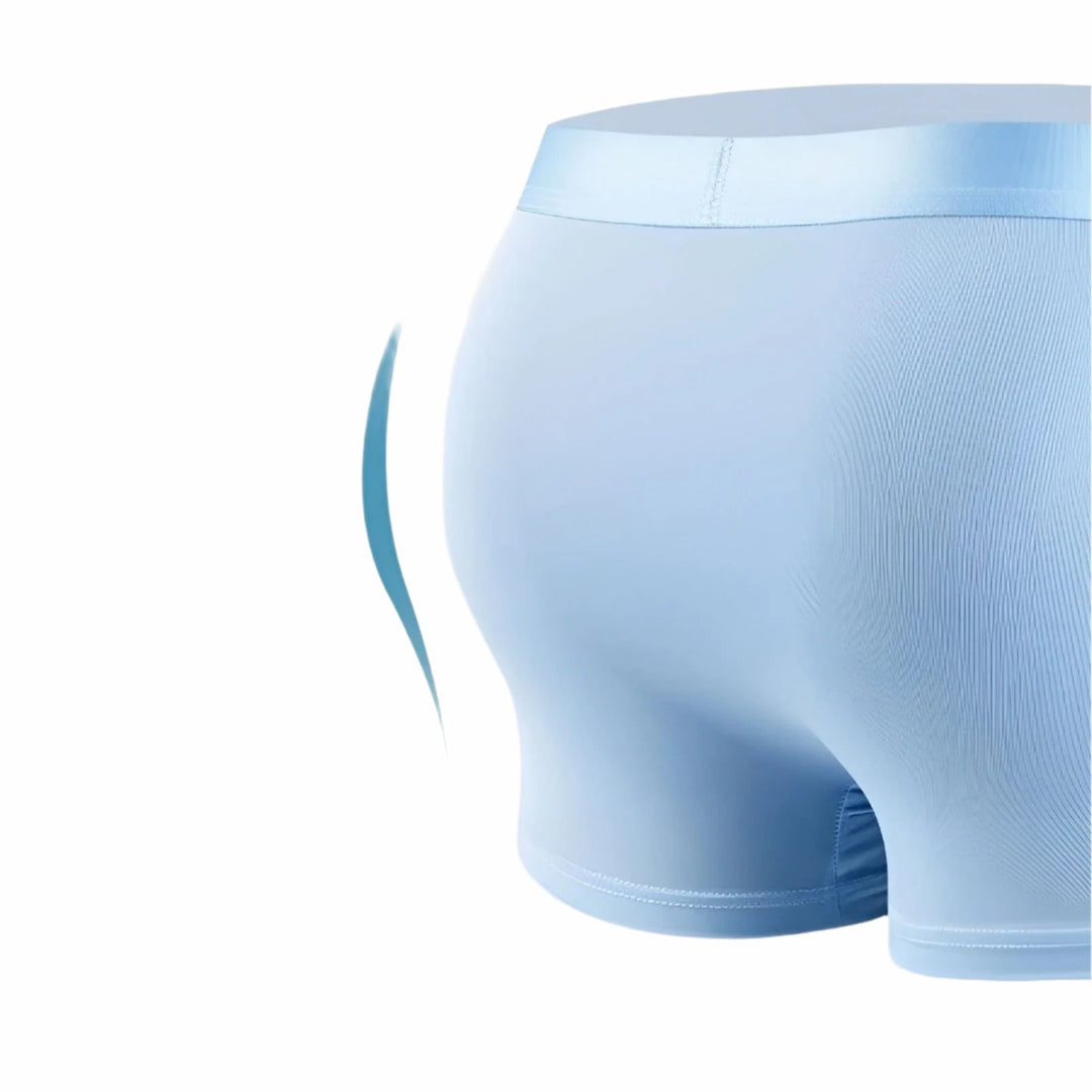 Boxers en Soie Glacée pour Hommes – Sans Coutures, Doux et Respirants | Ensemble de 4
